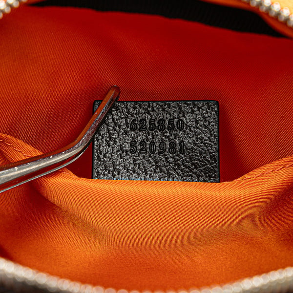 グッチ オフザグリッド ハンドバッグ ショルダーバッグ 2WAY 625850 オレンジ ブラック ナイロン レザー レディース GUCCI 【中古】