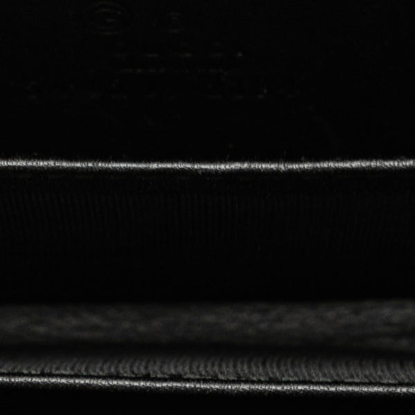 グッチ マイクログッチシマ ジッピーコイン コインケース 小銭入れ 544249 ブラック レザー レディース GUCCI 【中古】