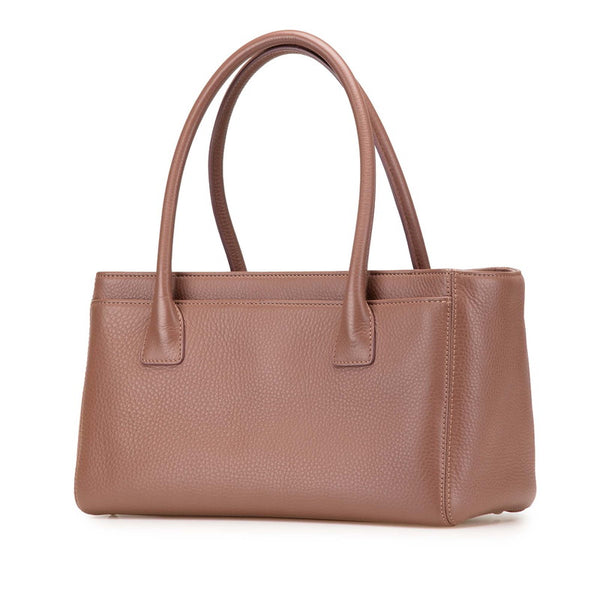 シャネル ココマーク エグゼクティブバック トートバッグ パープル ピンク レザー レディース CHANEL 【中古】