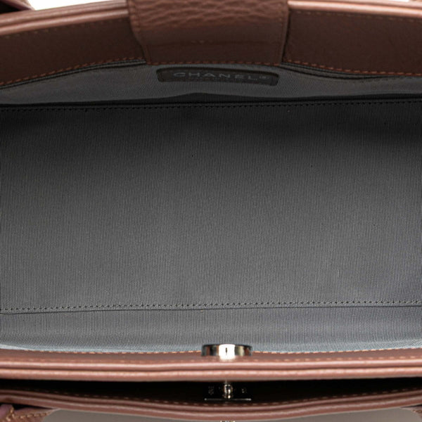 シャネル ココマーク エグゼクティブバック トートバッグ パープル ピンク レザー レディース CHANEL 【中古】