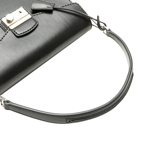 プラダ ステッチリム ハンドバッグ ショルダーバッグ 2WAY BR5138 ブラック レザー レディース PRADA 【中古】