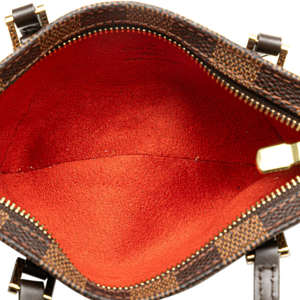 ルイ ヴィトン ダミエ マノスクGM ハンドバッグ トートバッグ N51120 ブラウン PVC レザー レディース LOUIS VUITTON 【中古】