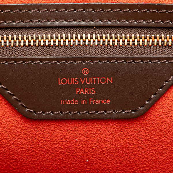 ルイ ヴィトン ダミエ マノスクGM ハンドバッグ トートバッグ N51120 ブラウン PVC レザー レディース LOUIS VUITTON 【中古】