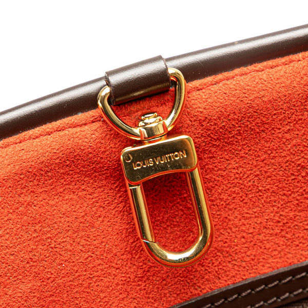 ルイ ヴィトン ダミエ マノスクGM ハンドバッグ トートバッグ N51120 ブラウン PVC レザー レディース LOUIS VUITTON 【中古】