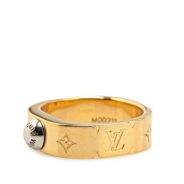 ルイ ヴィトン リング ナノグラム 指輪 #M M00211 ゴールド メッキ レディース LOUIS VUITTON 【中古】