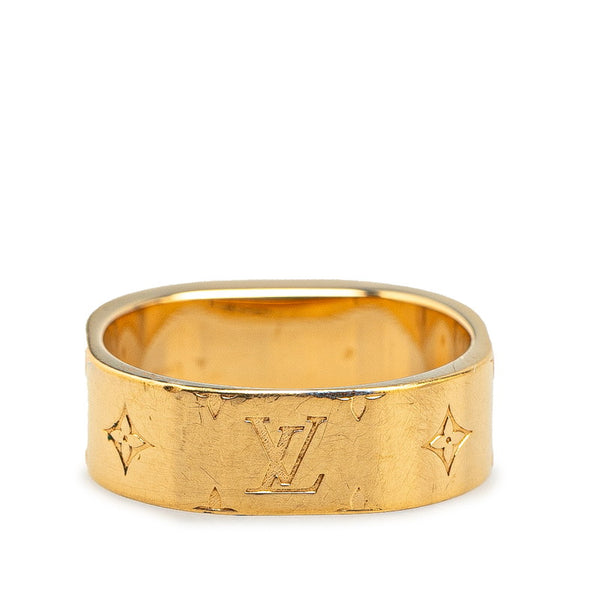 ルイ ヴィトン リング ナノグラム 指輪 #M M00211 ゴールド メッキ レディース LOUIS VUITTON 【中古】