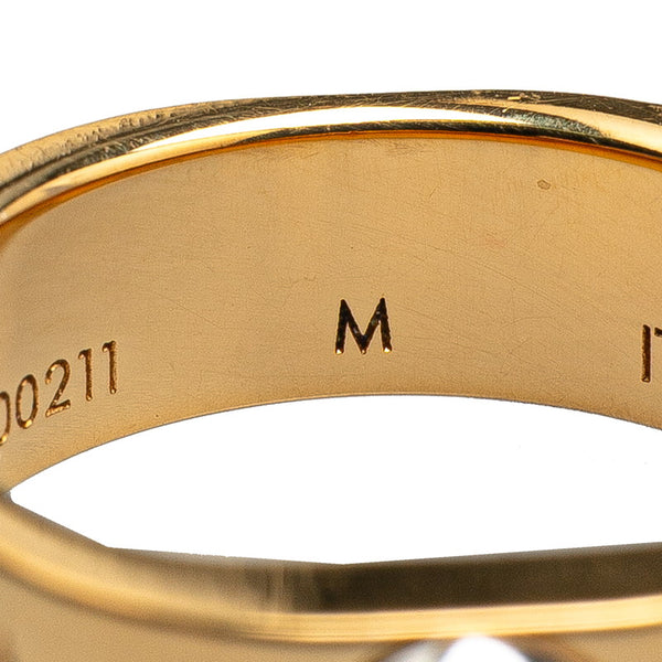 ルイ ヴィトン リング ナノグラム 指輪 #M M00211 ゴールド メッキ レディース LOUIS VUITTON 【中古】