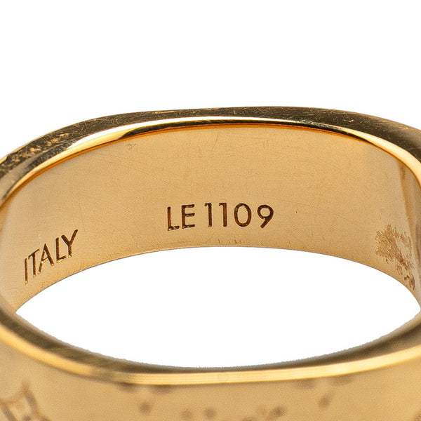ルイ ヴィトン リング ナノグラム 指輪 #M M00211 ゴールド メッキ レディース LOUIS VUITTON 【中古】