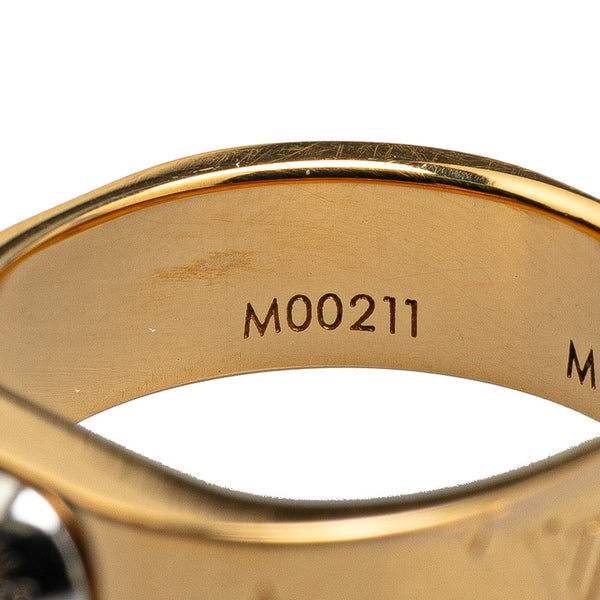 ルイ ヴィトン リング ナノグラム 指輪 #M M00211 ゴールド メッキ レディース LOUIS VUITTON 【中古】