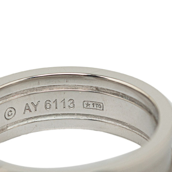 カルティエ C2リング リング 指輪#58 K18WG ホワイトゴールド レディース CARTIER 【中古】