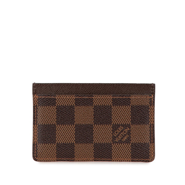 ルイ ヴィトン ダミエ ポルト カルト サーンプル カードケース 名刺入れ N61722 ブラウン PVC レザー レディース LOUIS VUITTON 【中古】