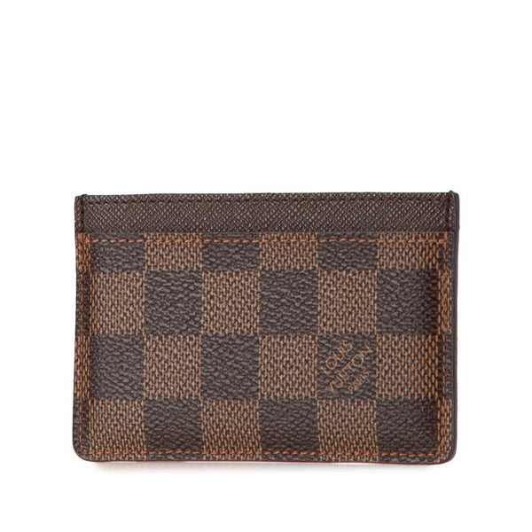 ルイ ヴィトン ダミエ ポルト カルト サーンプル カードケース 名刺入れ N61722 ブラウン PVC レザー レディース LOUIS VUITTON 【中古】