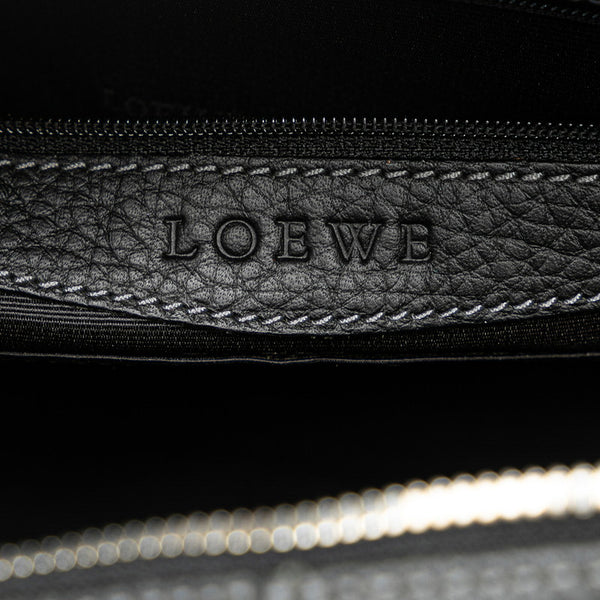 ロエベ センダ ハンドバッグ ボストンバッグ ブラック レザー レディース LOEWE 【中古】