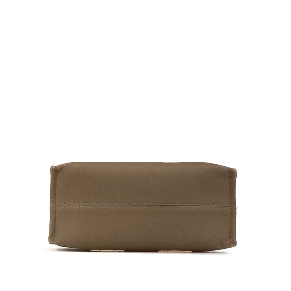 セリーヌ トリオンフ ハンドバッグ トートバッグ カーキグリーン ブラウン キャンバス レザー レディース CELINE 【中古】