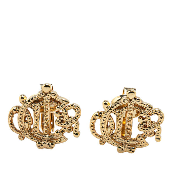 ディオール ロゴモチーフ イヤリング ゴールド メッキ レディース Dior 【中古】