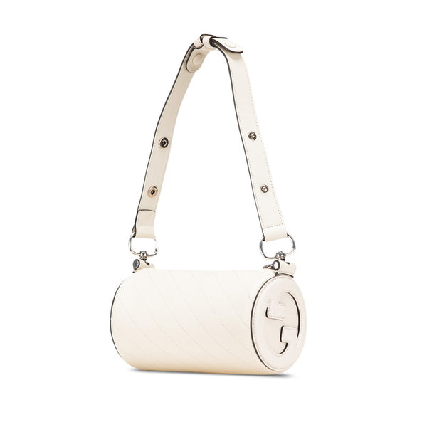 グッチ ブロンディ ワンショルダーバッグ 760170 ホワイト レザー レディース GUCCI 【中古】