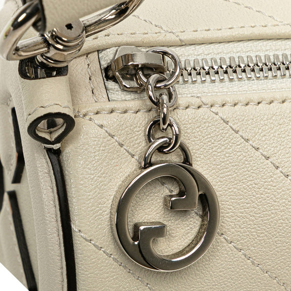 グッチ ブロンディ ワンショルダーバッグ 760170 ホワイト レザー レディース GUCCI 【中古】