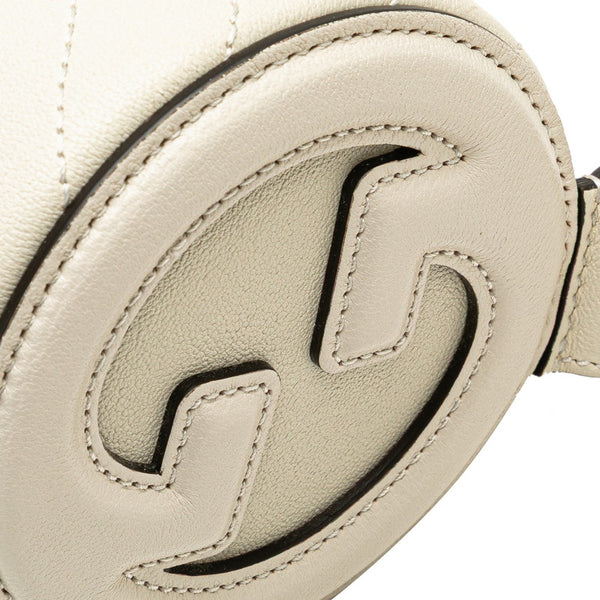 グッチ ブロンディ ワンショルダーバッグ 760170 ホワイト レザー レディース GUCCI 【中古】