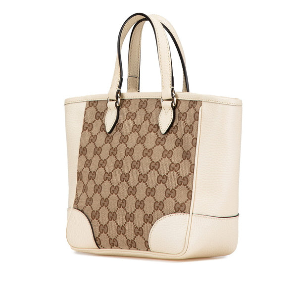 グッチ GGキャンバス ハンドバッグ ショルダーバッグ 2WAY 449241 ベージュ ホワイト レザー キャンバス レディース GUCCI 【中古】