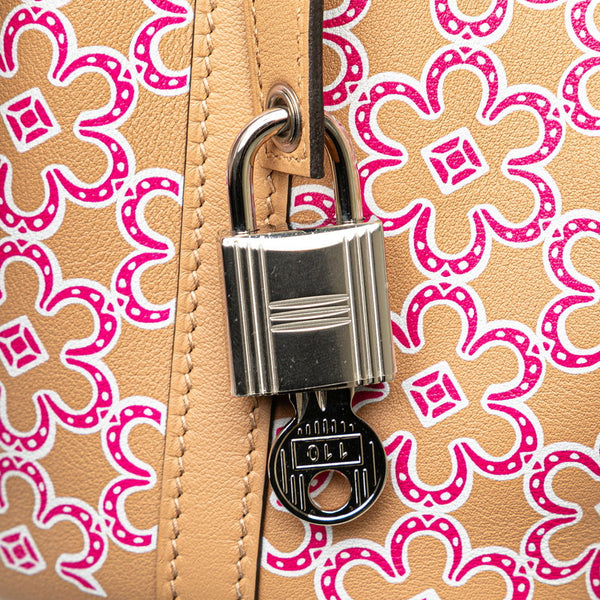 エルメス ピコタンロック ミクロ ラッキーデイジー ハンドバッグ チャイ ローズ スイフト レディース HERMES 【中古】