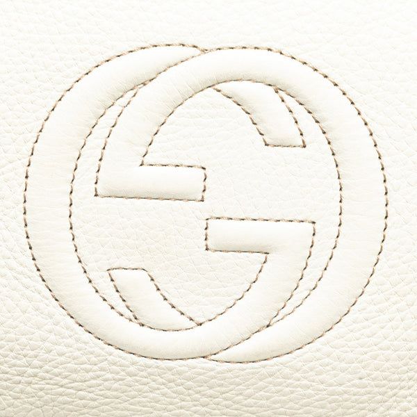 グッチ ソーホー ミニ ハンドバッグ 340618 オフホワイト レザー レディース GUCCI 【中古】