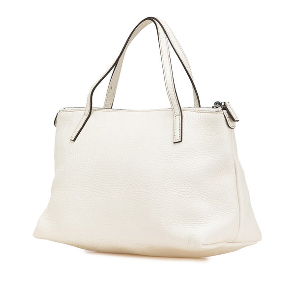 グッチ ソーホー ミニ ハンドバッグ 340618 オフホワイト レザー レディース GUCCI 【中古】