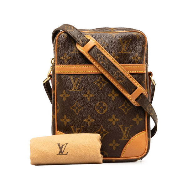 ルイ ヴィトン モノグラム ダヌーブ 斜め掛け ショルダーバッグ M45266 ブラウン PVC レザー レディース LOUIS VUITTON 【中古】