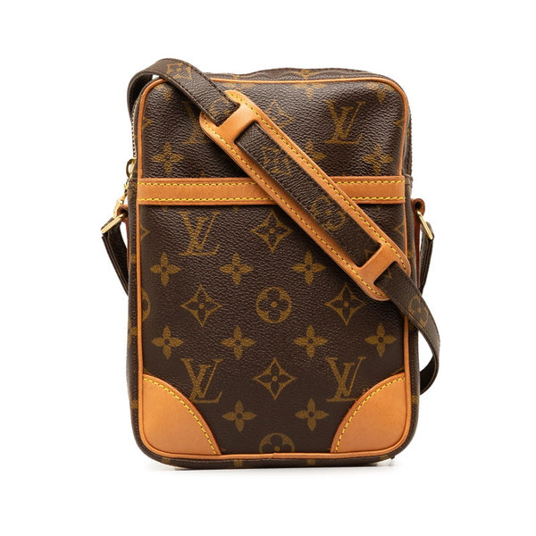 ルイ ヴィトン モノグラム ダヌーブ 斜め掛け ショルダーバッグ M45266 ブラウン PVC レザー レディース LOUIS VUITTON 【中古】