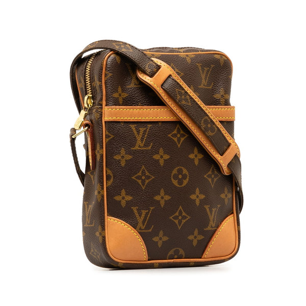 ルイ ヴィトン モノグラム ダヌーブ 斜め掛け ショルダーバッグ M45266 ブラウン PVC レザー レディース LOUIS VUITTON 【中古】