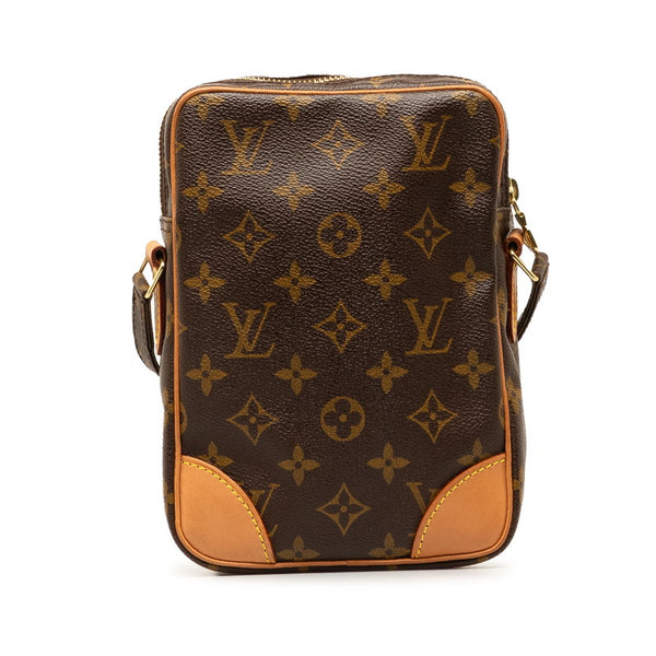 ルイ ヴィトン モノグラム ダヌーブ 斜め掛け ショルダーバッグ M45266 ブラウン PVC レザー レディース LOUIS VUITTON 【中古】