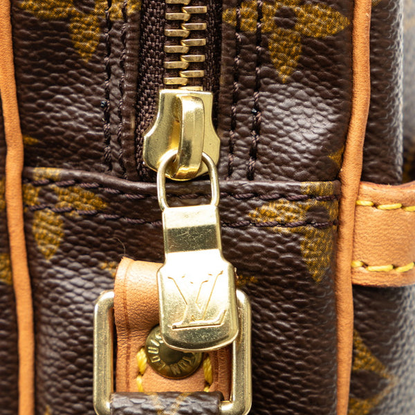 ルイ ヴィトン モノグラム ダヌーブ 斜め掛け ショルダーバッグ M45266 ブラウン PVC レザー レディース LOUIS VUITTON 【中古】