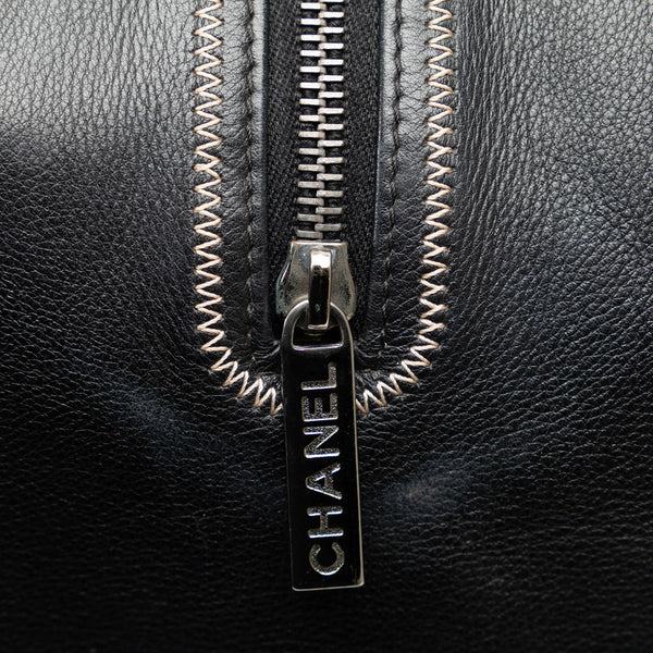 シャネル ココマーク ハンドバッグ ミニボストンバッグ ブラック レザー レディース CHANEL 【中古】