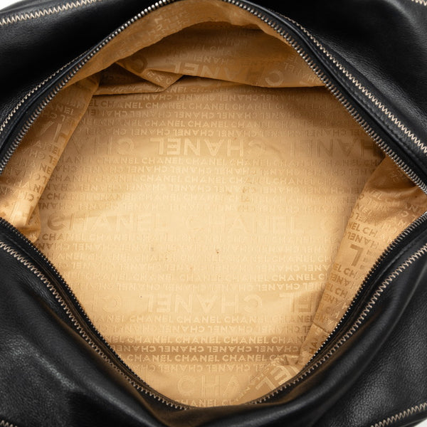 シャネル ココマーク ハンドバッグ ミニボストンバッグ ブラック レザー レディース CHANEL 【中古】