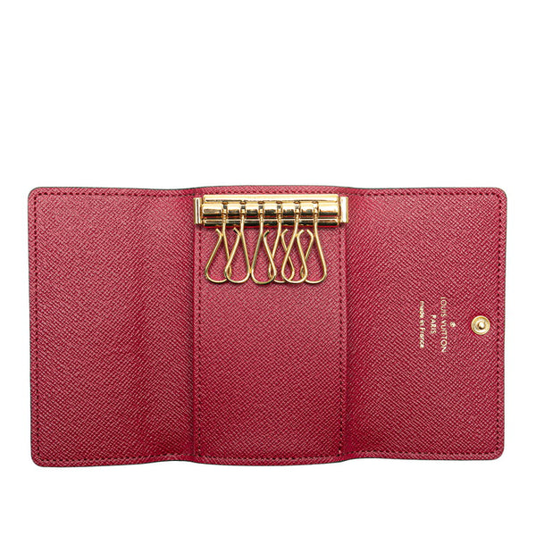 ルイ ヴィトン モノグラム ミュルティクレ６ キーケース M60701 ブラウン フューシャ PVC レザー レディース LOUIS VUITTON 【中古】