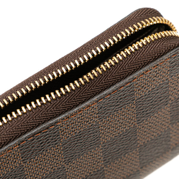 ルイ ヴィトン ダミエ ジッピーコインパース コインケース M63070 ブラウン PVC レディース LOUIS VUITTON 【中古】