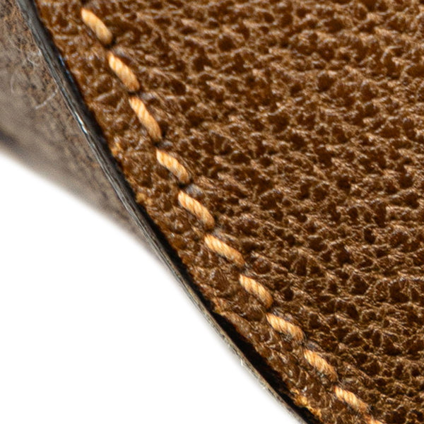 グッチ バンブー ハンドバッグ ショルダーバッグ 2WAY 000 2029 0633 カーキ レザー レディース GUCCI 【中古】