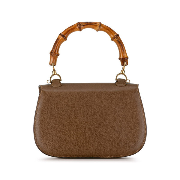 グッチ バンブー ハンドバッグ ショルダーバッグ 2WAY 000 2029 0633 カーキ レザー レディース GUCCI 【中古】
