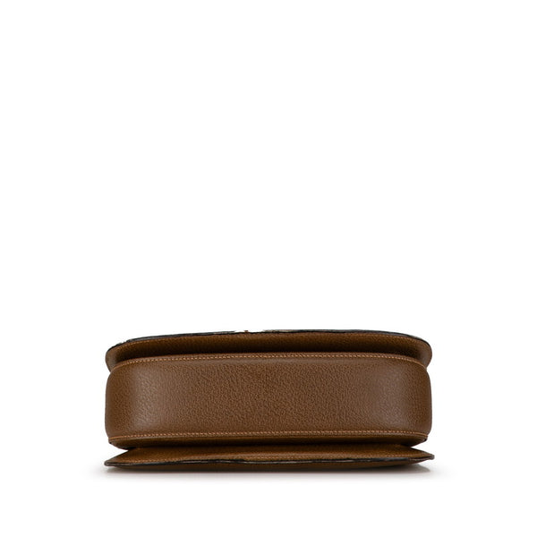 グッチ バンブー ハンドバッグ ショルダーバッグ 2WAY 000 2029 0633 カーキ レザー レディース GUCCI 【中古】