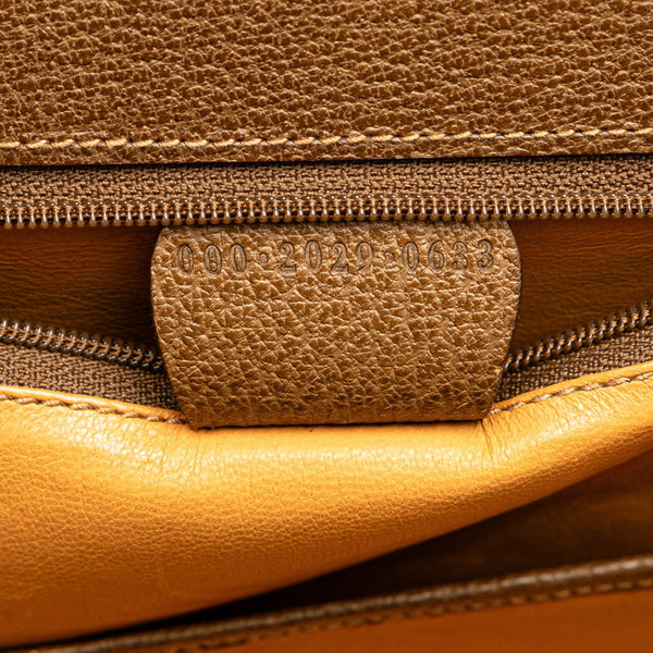 グッチ バンブー ハンドバッグ ショルダーバッグ 2WAY 000 2029 0633 カーキ レザー レディース GUCCI 【中古】