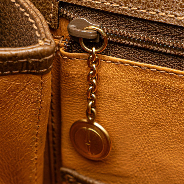 グッチ バンブー ハンドバッグ ショルダーバッグ 2WAY 000 2029 0633 カーキ レザー レディース GUCCI 【中古】