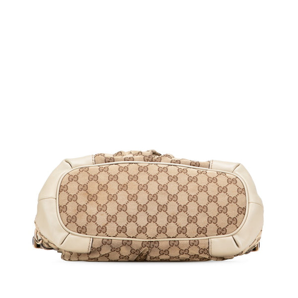 グッチ GGキャンバス スーキー  ハンドバッグ ショルダーバッグ 2WAY 247902 ベージュ アイボリー キャンバス レザー レディース GUCCI 【中古】