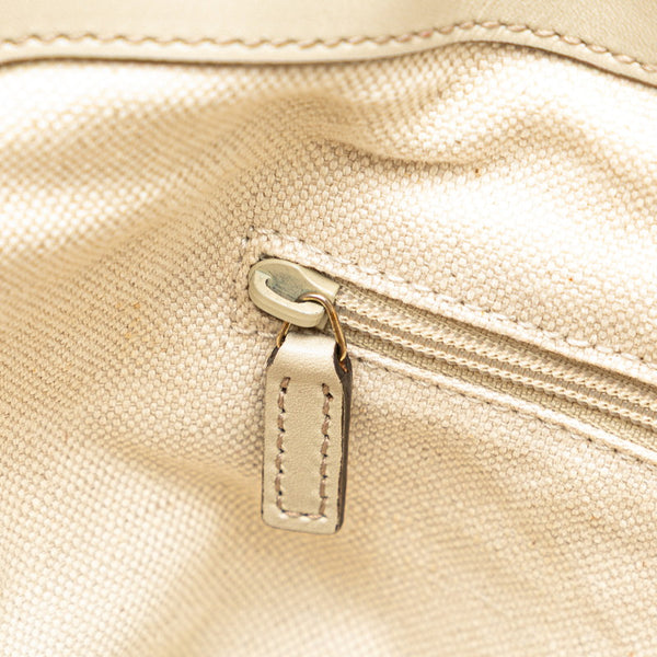 グッチ GGキャンバス スーキー  ハンドバッグ ショルダーバッグ 2WAY 247902 ベージュ アイボリー キャンバス レザー レディース GUCCI 【中古】