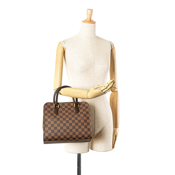 ルイ ヴィトン ダミエ トリアナ ハンドバッグ N51155 ブラウン PVC レザー レディース LOUIS VUITTON 【中古】
