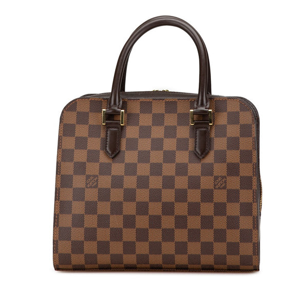 ルイ ヴィトン ダミエ トリアナ ハンドバッグ N51155 ブラウン PVC レザー レディース LOUIS VUITTON 【中古】