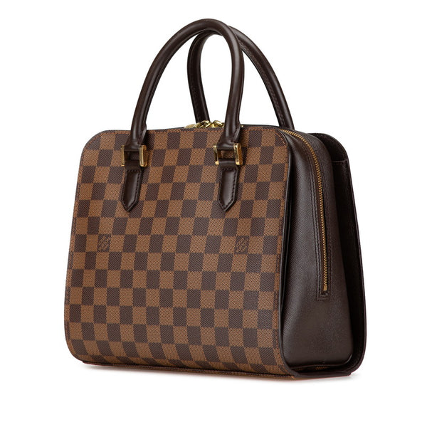 ルイ ヴィトン ダミエ トリアナ ハンドバッグ N51155 ブラウン PVC レザー レディース LOUIS VUITTON 【中古】
