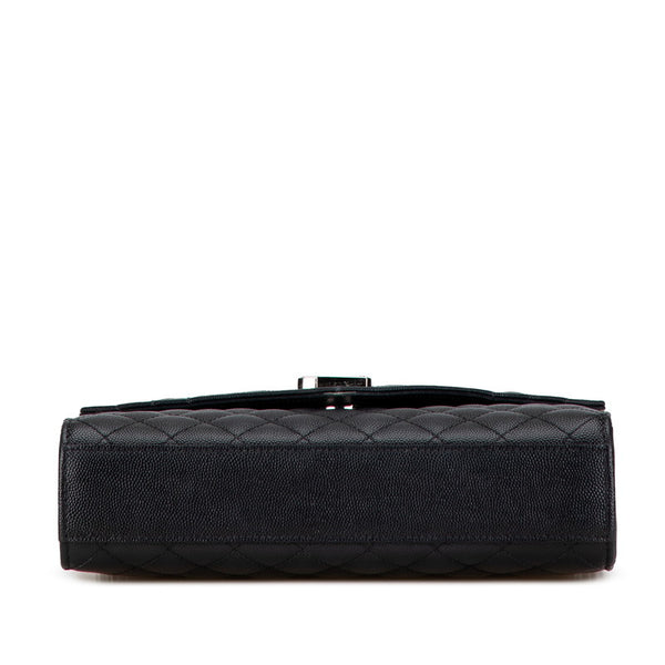 サンローラン エンベロープ チェーン ショルダーバッグ ハンドバッグ 487206 ブラック レザー レディース SAINT LAURENT 【中古】