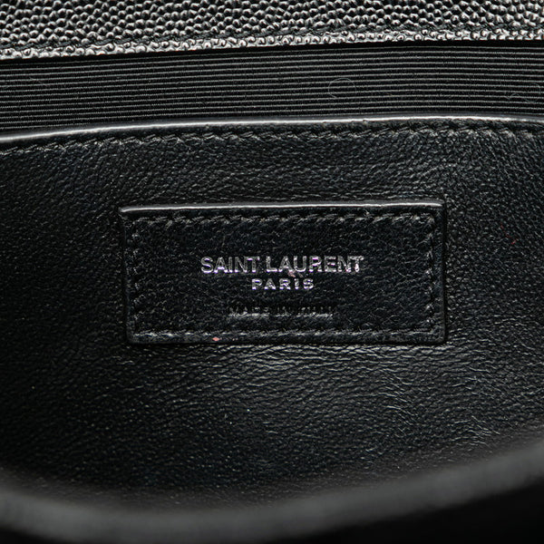 サンローラン エンベロープ チェーン ショルダーバッグ ハンドバッグ 487206 ブラック レザー レディース SAINT LAURENT 【中古】