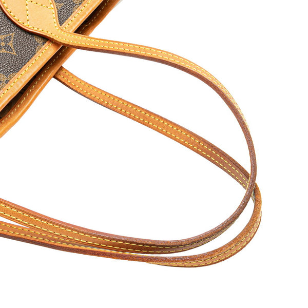 ルイ ヴィトン モノグラム ネヴァーフルPM ハンドバッグ トートバッグ M40155 ブラウン PVC レザー レディース LOUIS VUITTON 【中古】
