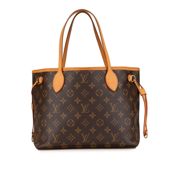 ルイ ヴィトン モノグラム ネヴァーフルPM ハンドバッグ トートバッグ M40155 ブラウン PVC レザー レディース LOUIS VUITTON 【中古】