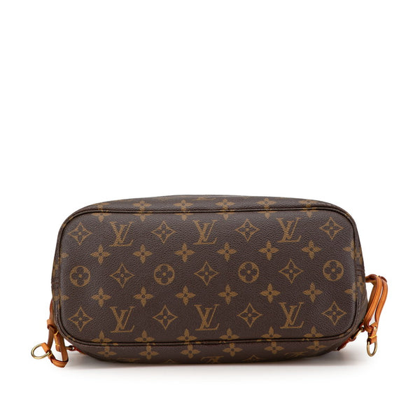 ルイ ヴィトン モノグラム ネヴァーフルPM ハンドバッグ トートバッグ M40155 ブラウン PVC レザー レディース LOUIS VUITTON 【中古】